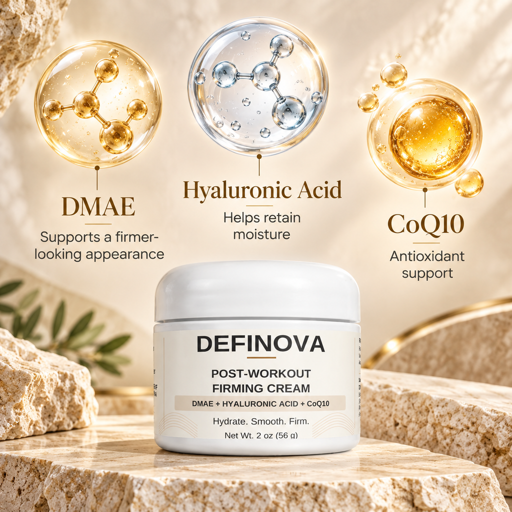 DEFINOVA key ingredients DMAE Hyaluronic Acid and CoQ10